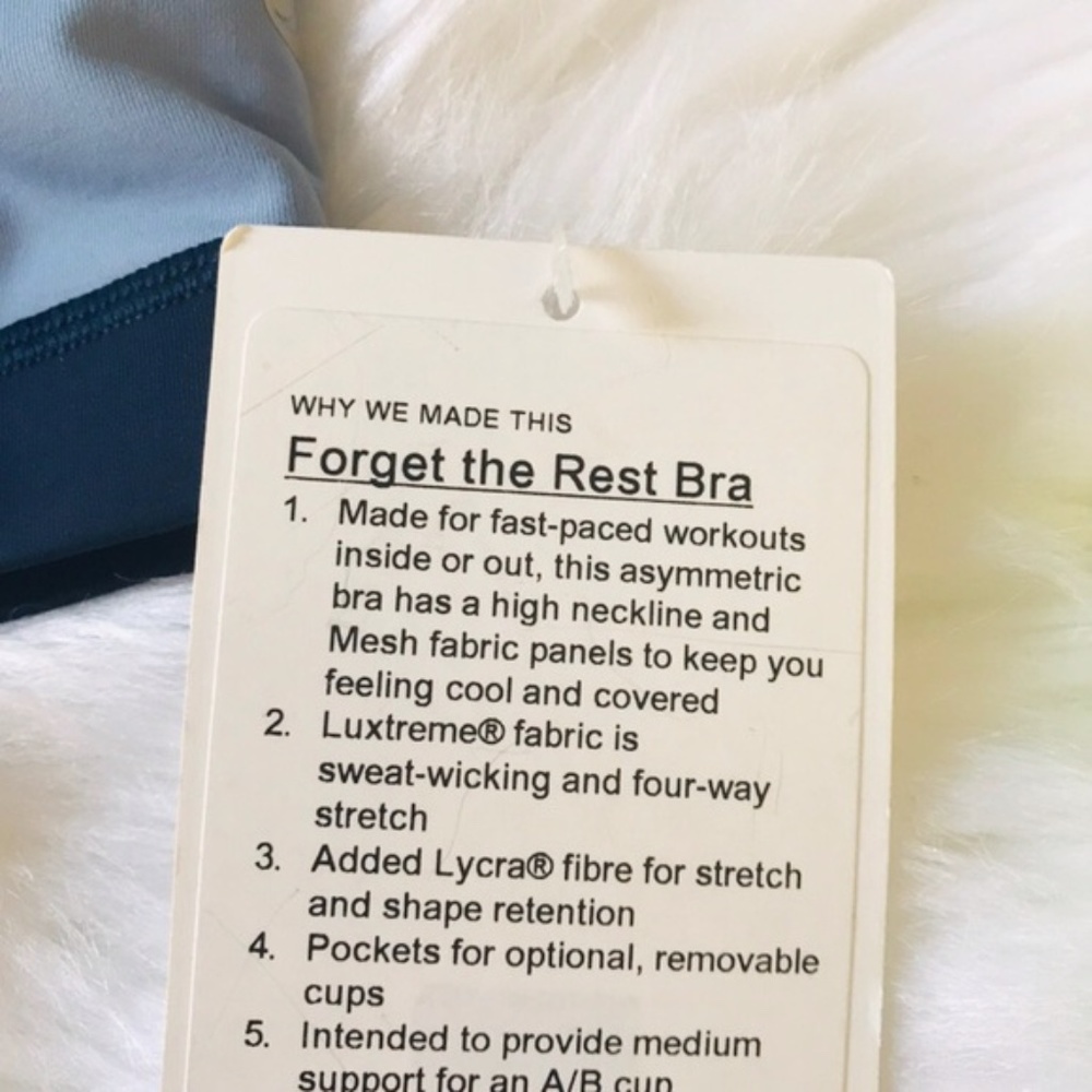 New Lululemon Forget the Rest Sports Bra Top - Picture 4 of 6